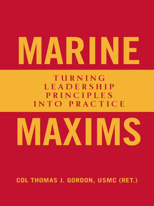 Title details for Marine Maxims by Thomas J Gordon - Available